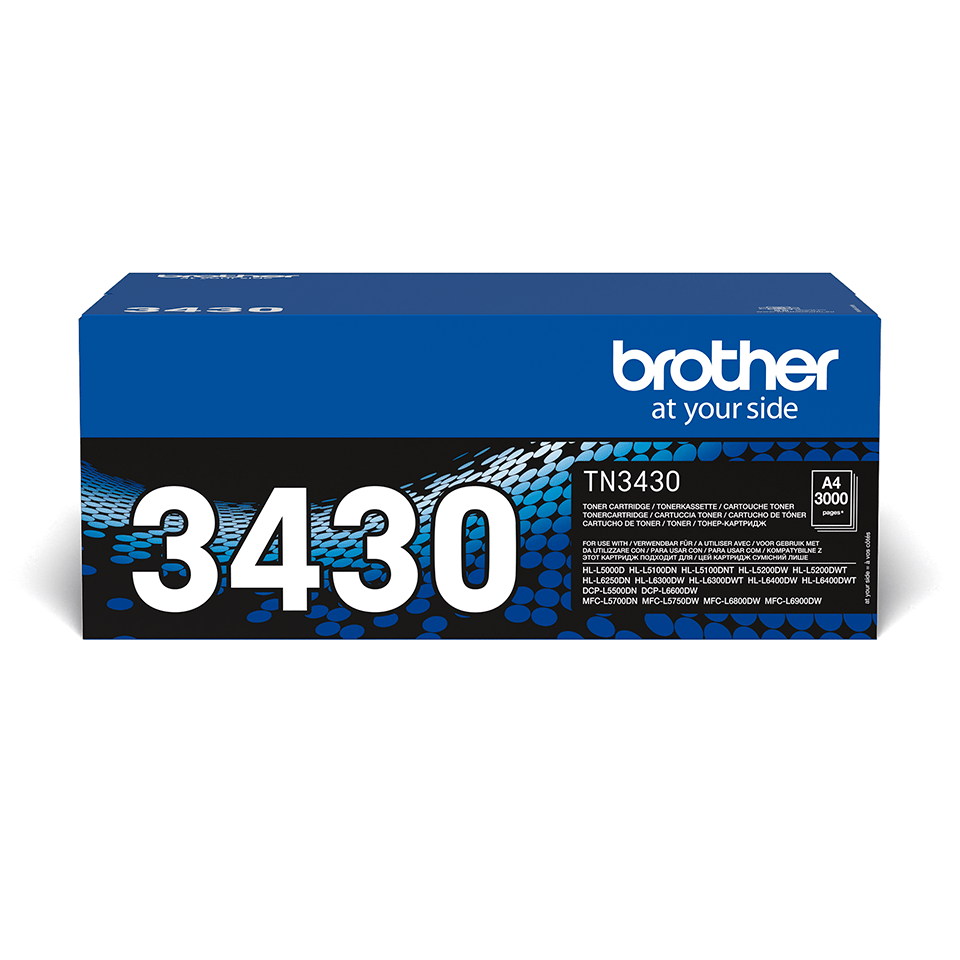 Оригинална тонер касета с голям капацитет Brother TN3430 – черен цвят